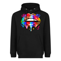 Black pride lips Heavyweight Hoodie - AdoDesignShop