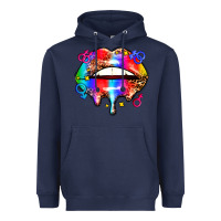 Navy pride lips Heavyweight Hoodie - AdoDesignShop