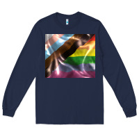 Navy Pride flag Long Sleeve Tee - FaDigitalArtStudio