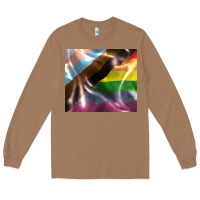 Toasted Coconut Pride flag Long Sleeve Tee - FaDigitalArtStudio