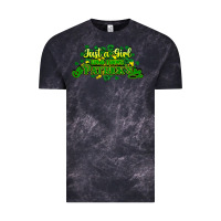 Cloud Black Just a girl who loves St. Patrick's Day Vintage Tee - HowdyJamesFarm