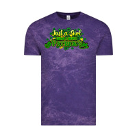 Cloud Purple Just a girl who loves St. Patrick's Day Vintage Tee - HowdyJamesFarm