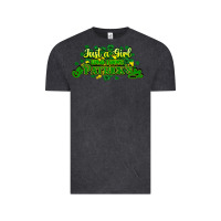 Vintage Black Just a girl who loves St. Patrick's Day Vintage Tee - HowdyJamesFarm