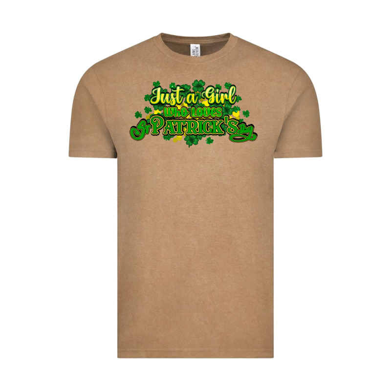 Just A Girl Who Loves St. Patrick's Day Vintage Tee by HowdyJamesFarm | Teevron