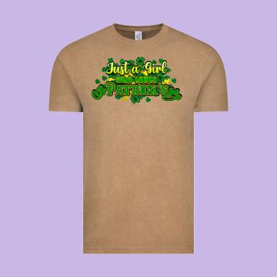 Just A Girl Who Loves St. Patrick's Day Vintage Tee Designed By Howdyjamesfarm