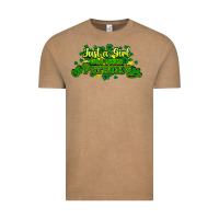 Vintage Coffee Just a girl who loves St. Patrick's Day Vintage Tee - HowdyJamesFarm