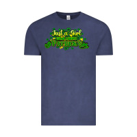 Vintage Denim Just a girl who loves St. Patrick's Day Vintage Tee - HowdyJamesFarm