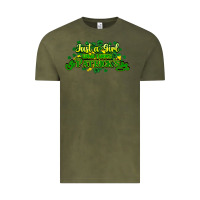 Vintage Olive Just a girl who loves St. Patrick's Day Vintage Tee - HowdyJamesFarm