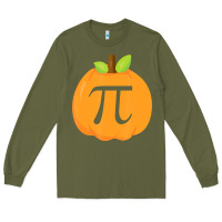 Army Green funny halloween and thanksgiving pumpkin pi math  gifts Long Sleeve Tee - maiPhamDesign