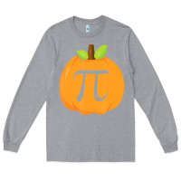 Heather Grey funny halloween and thanksgiving pumpkin pi math  gifts Long Sleeve Tee - maiPhamDesign