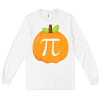 White funny halloween and thanksgiving pumpkin pi math  gifts Long Sleeve Tee - maiPhamDesign
