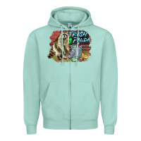 Seafoam raccoon trash panda Zipper Hoodie - BarkalooDesign