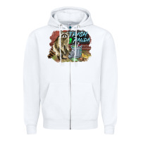 White raccoon trash panda Zipper Hoodie - BarkalooDesign