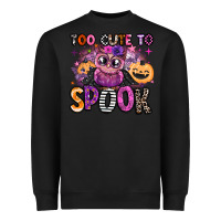 Black wicked cute too cute to spook Heavyweight Sweatshirt - BarkalooDesign