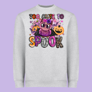 Wicked Cute Too Cute To Spook Heavyweight Sweatshirt Designed By Barkaloodesign