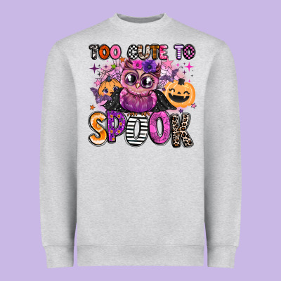 Wicked Cute Too Cute To Spook Heavyweight Sweatshirt Designed By Barkaloodesign