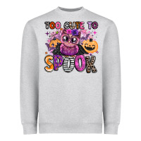 Heather Grey wicked cute too cute to spook Heavyweight Sweatshirt - BarkalooDesign