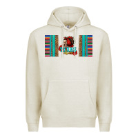 Oatmeal Heather texas chica skull with bandana Premium Hoodie - Jasminsmagicworld