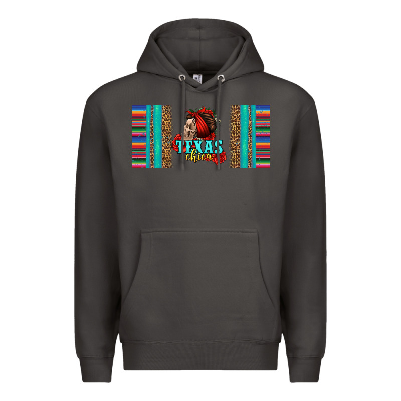 Texas Chica Skull With Bandana Premium Hoodie by Jasminsmagicworld | Teevron