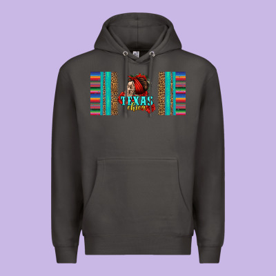 Texas Chica Skull With Bandana Premium Hoodie Designed By Jasminsmagicworld