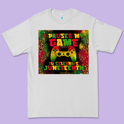 I Paused My Game Premium Tee Designed By Tumblerdesignbyshophia