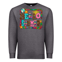 Charcoal Heather hello summer Premium Sweatshirt - AdoDesignShop