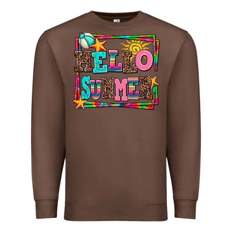 Hello Summer Premium Sweatshirt by AdoDesignShop | Teevron