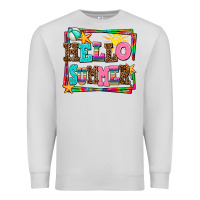 Dove Grey hello summer Premium Sweatshirt - AdoDesignShop