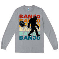 Heather Grey banjo t  shirt banjo   banjo bigfoot t  shirt Long Sleeve Tee - maiPhamDesign