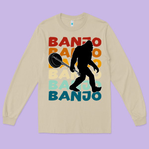 Banjo T  Shirt Banjo   Banjo Bigfoot T  Shirt Long Sleeve Tee Designed By Maiphamdesign
