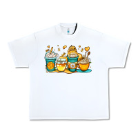 White honey bee coffee cups Urban Heavy Tee - OliviaCreatesArt