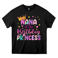 Black nana of the birthday princess Heavy Core Tee - NancyCooperArtShop