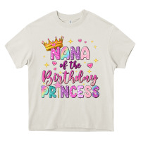 Cream nana of the birthday princess Heavy Core Tee - NancyCooperArtShop