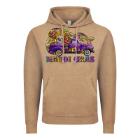 Mardi Gras Skull Truck Vintage Hoodie | Teevron