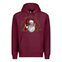 Burgundy i love a man with beard Premium Hoodie - CowhideDigitalArt