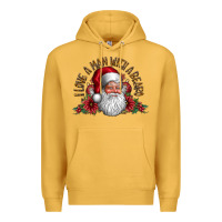 Mustard i love a man with beard Premium Hoodie - CowhideDigitalArt