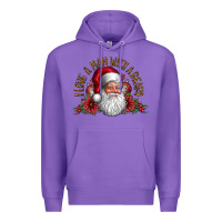 Purple i love a man with beard Premium Hoodie - CowhideDigitalArt