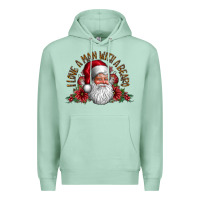 Seafoam i love a man with beard Premium Hoodie - CowhideDigitalArt