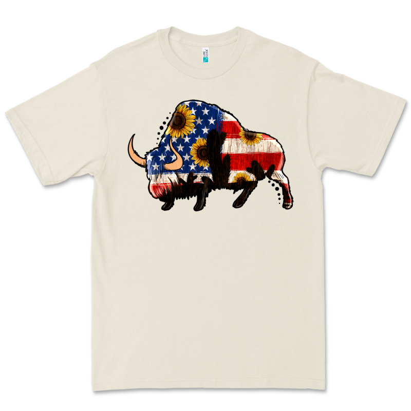 American Flag Bison Premium Tee by Jasminsmagicworld | Teevron