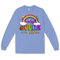 Colony Blue Coolest queer in town Long Sleeve Tee - FaDigitalArtStudio