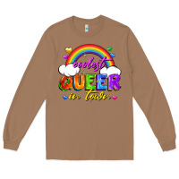 Toasted Coconut Coolest queer in town Long Sleeve Tee - FaDigitalArtStudio