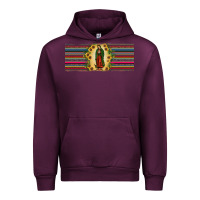 Mauve Wine lady of Guadalupe  sunflower Urban Hoodie - JahusDesignShop
