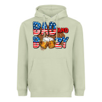 Matcha bad and boozy usa Heavyweight Hoodie - AdoDesignShop