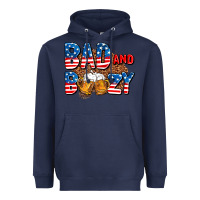 Navy bad and boozy usa Heavyweight Hoodie - AdoDesignShop