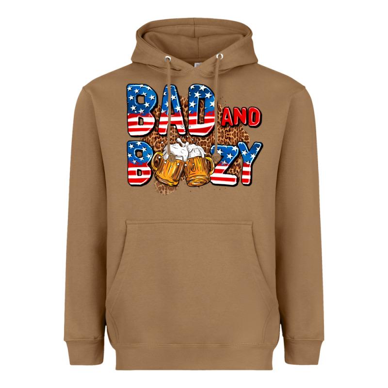 Bad And Boozy Usa Heavyweight Hoodie by AdoDesignShop | Teevron