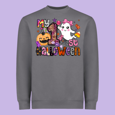 My 1st Halloween Heavyweight Sweatshirt Designed By Barkaloodesign