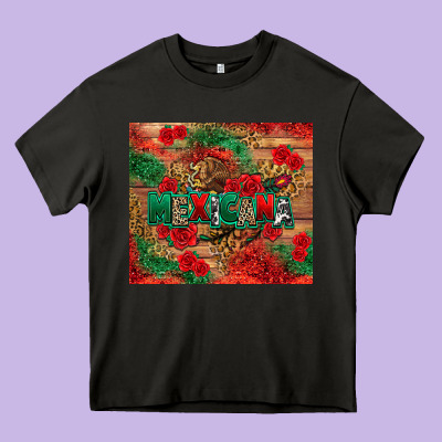 Mexicana Heavy Core Tee Designed By Texasbilliewilder