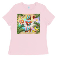 Bubblegum Pink summer mom Ladies Tee - TumblerDesignByShophia