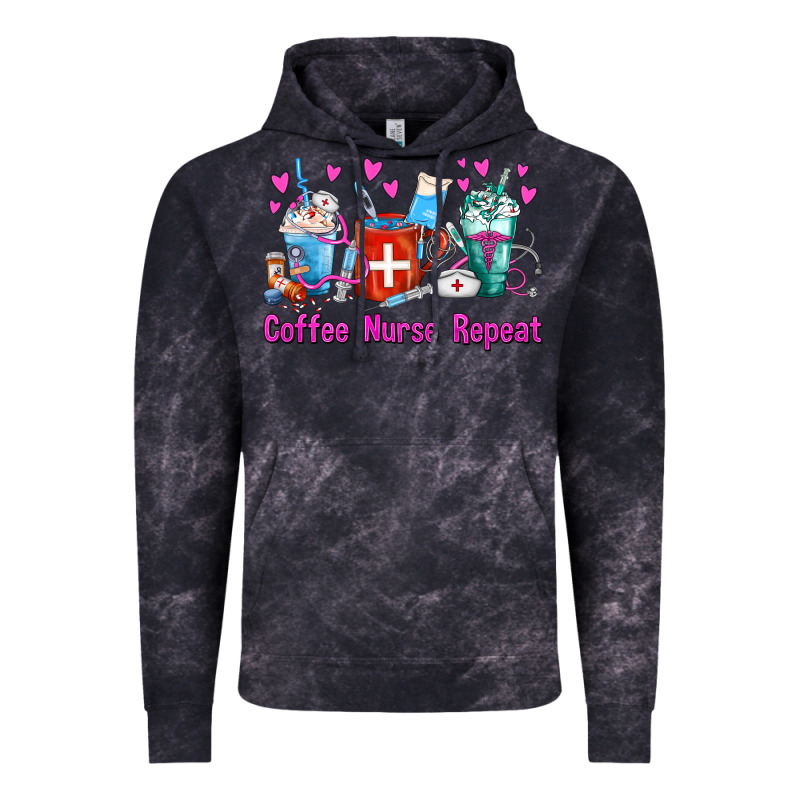 Coffee Nurse Repeat Nurse Coffee Cups Vintage Hoodie by FaDigitalArtStudio | Teevron