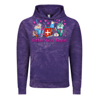 Cloud Purple Coffee Nurse Repeat Nurse Coffee Cups Vintage Hoodie - FaDigitalArtStudio